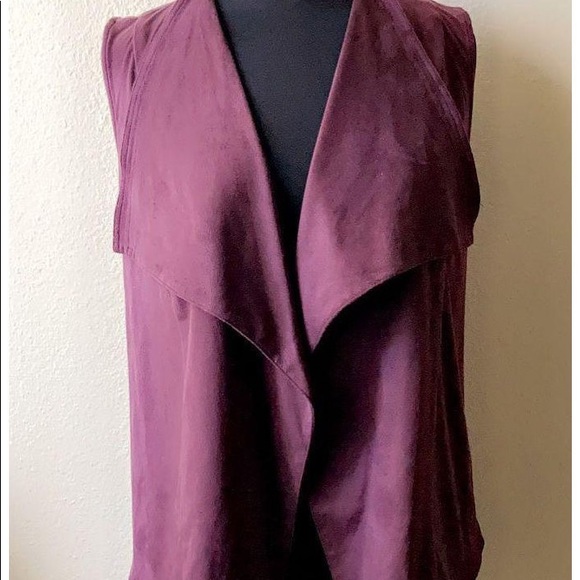 NWOT ROMEO + JULIET Plum Vest sz Large - Picture 1 of 8